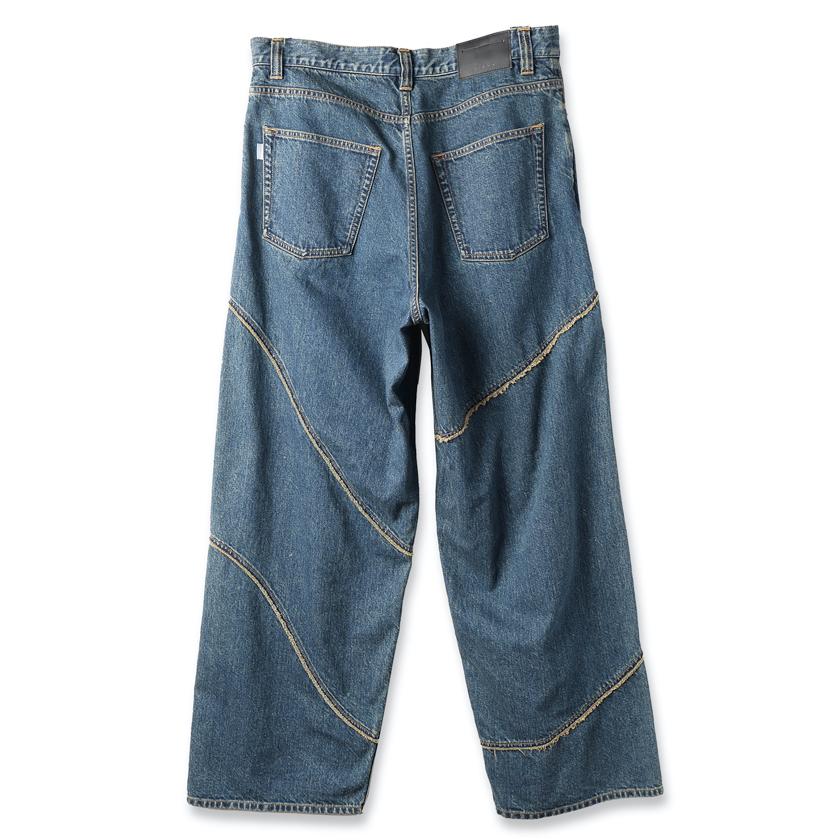 JieDa（ジエダ） / DISTORTED DENIM PANTS(INDIGO) : Proof Of Power 