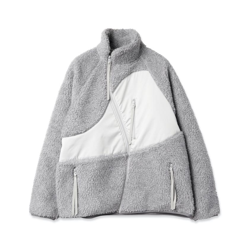 JieDa(ジエダ) / FLEECE JACKET(LIGHT GRAY) : jie-ol-ct01-gry 