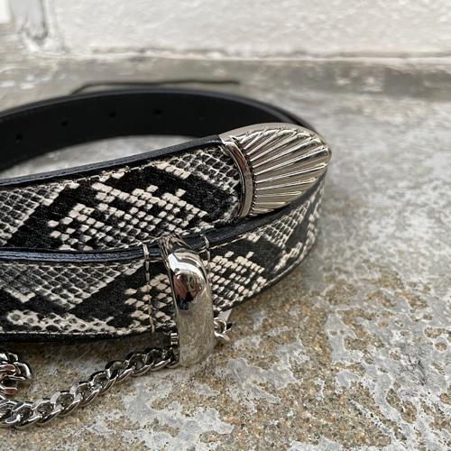 JieDa JieDa(ジエダ) / SNAKE WEWESTERN BELT (SNAKE) : Proof Of 