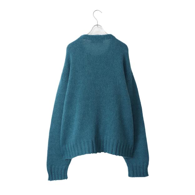 NEON SIGN SIGN(ネオンサイン) / Ne QUILTED MOHAIR JUMPER (BLUE 