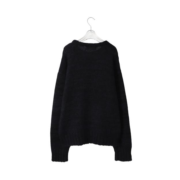 NEON SIGN(ネオンサイン) / Ne QUILTED MOHAIR JUMPER (MIDNIGHT BLACK 