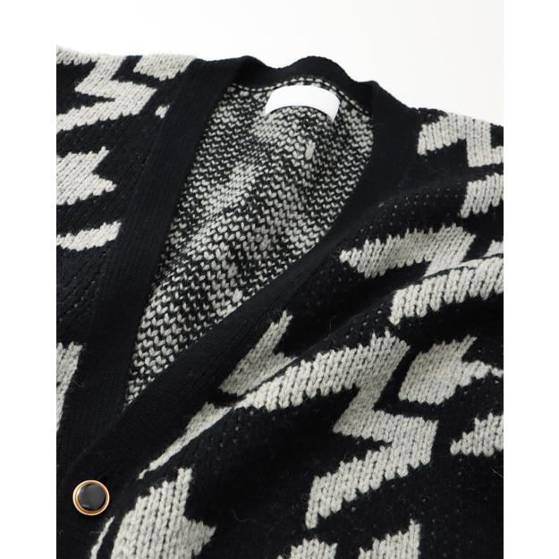NEON SIGN（ネオンサイン） / MW PLOVERS QUILTED CARDIGAN (BLACK/TOP 