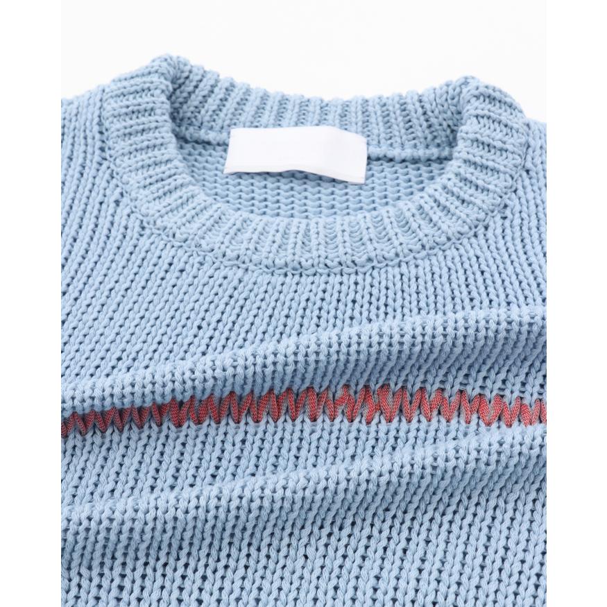 NEON SIGN(ネオンサイン) / Ne QUILTED COTTON JUMPER "HS" (SMOKE BLUE) n1577