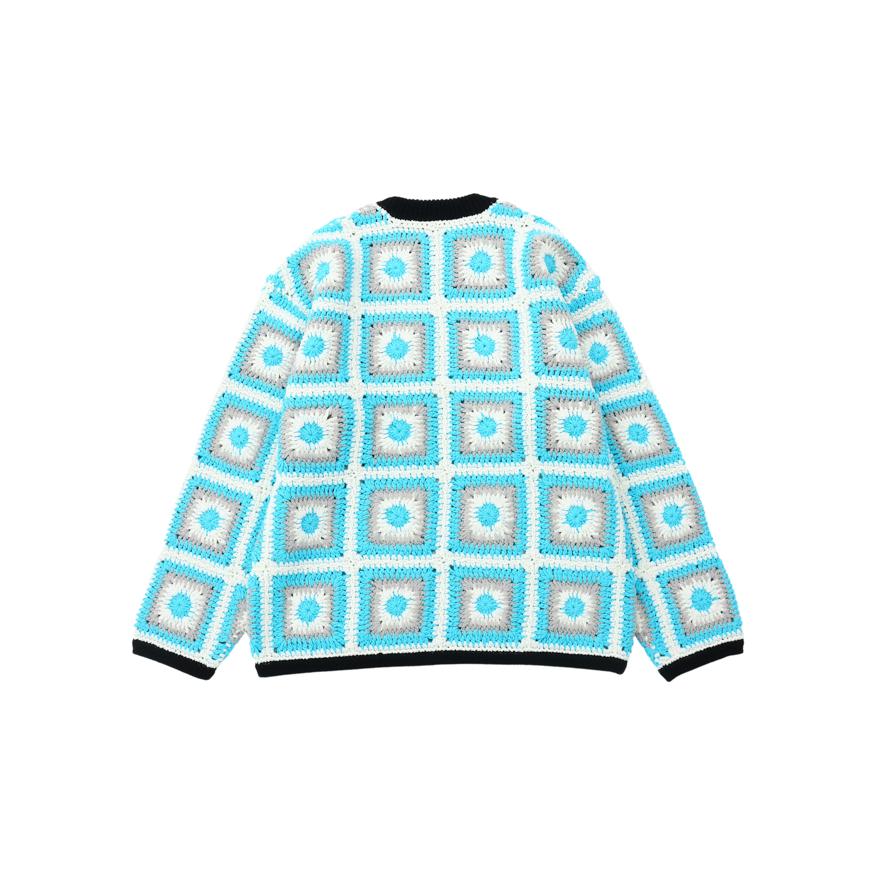 NEON SIGN（ネオンサイン） / Crochet Sweater (BLUE/BLACK) : Proof