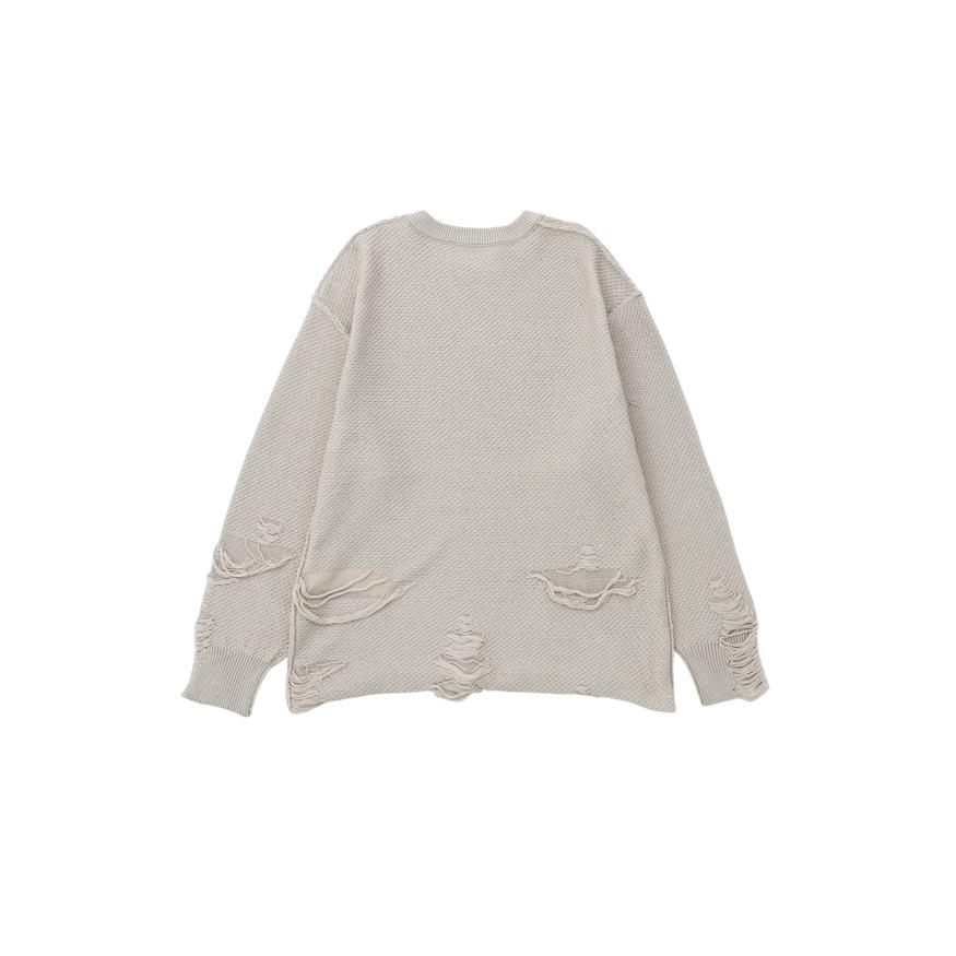 NEON SIGN SIGN(ネオンサイン) / Glitch Knit (S.GRAY) : Proof