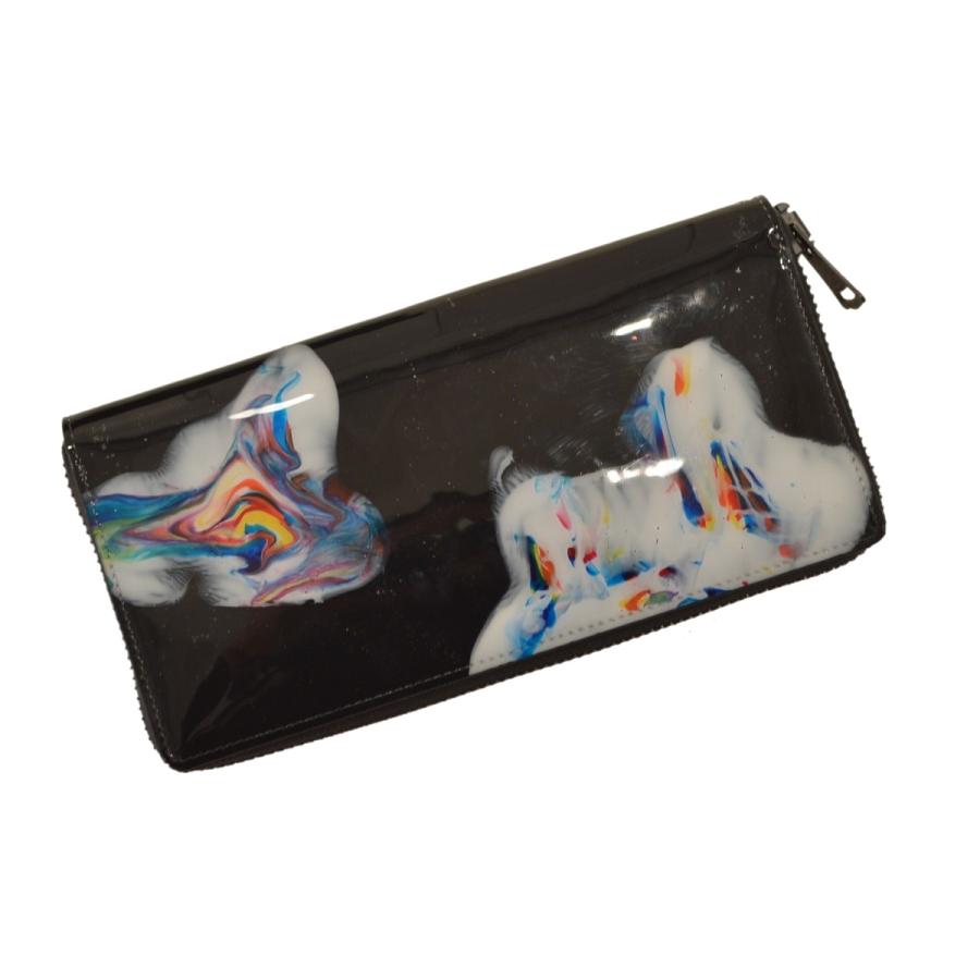 macromauro（マクロマウロ） / paint black wallet jumbo (長財布