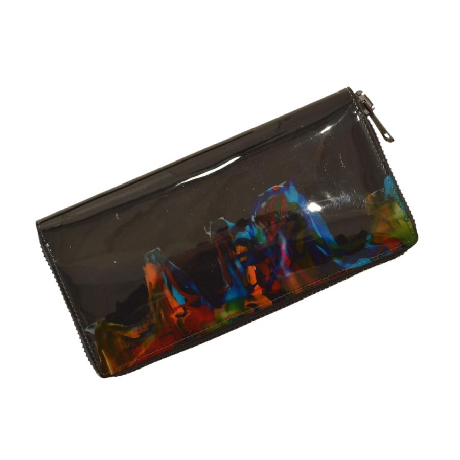 マクロマウロ  長財布 ジャンボ macromauro（マクロマウロ） / paint black wallet jumbo (長財布