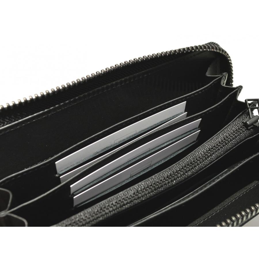 macromauro（マクロマウロ） / paint black wallet M (長財布) : Proof