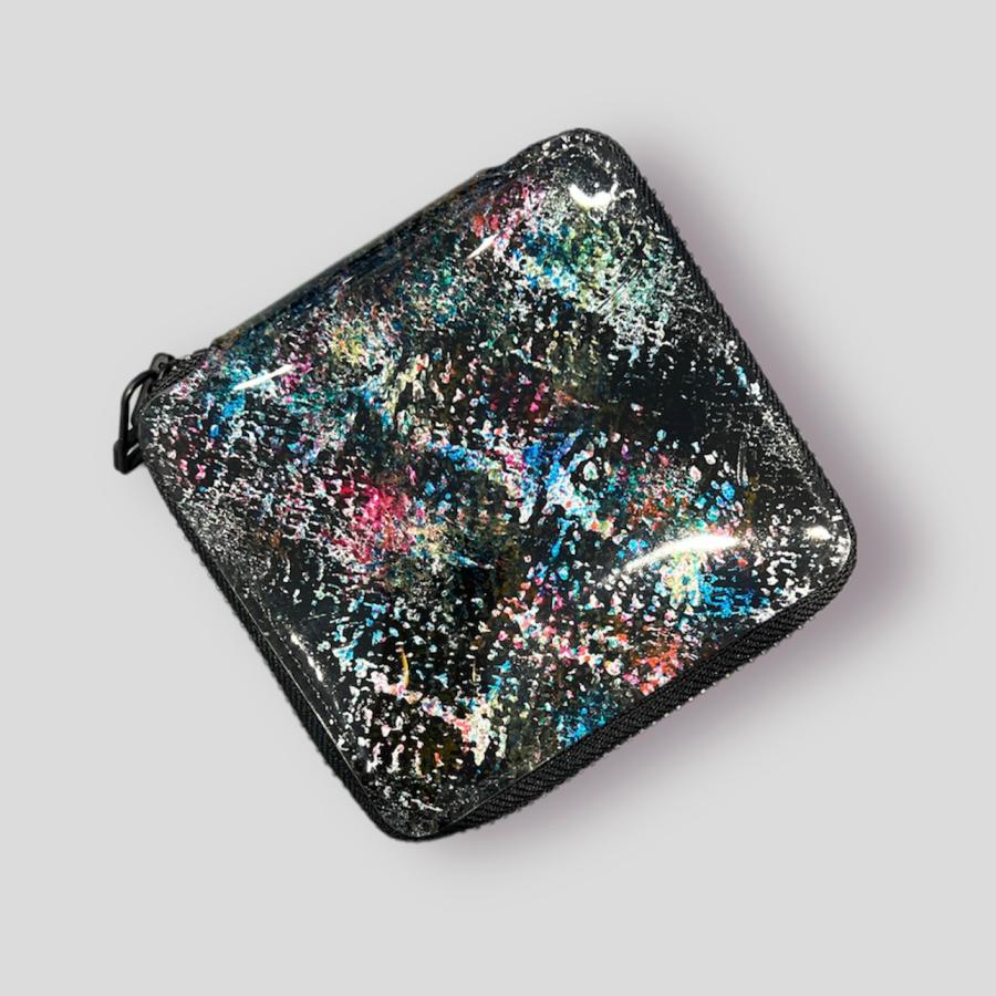 macromauro(マクロマウロ) / paint wallet (2つ折り財布/BLACK