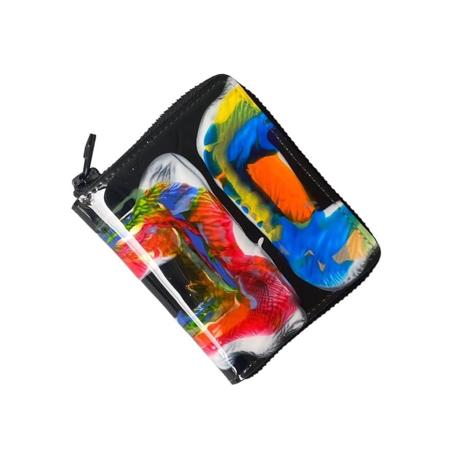 macromauro(マクロマウロ) / paint wallet O (2つ折り財布/BLACK macromauro(マクロマウロ) / paint wallet O (2つ折り財布/BLACK