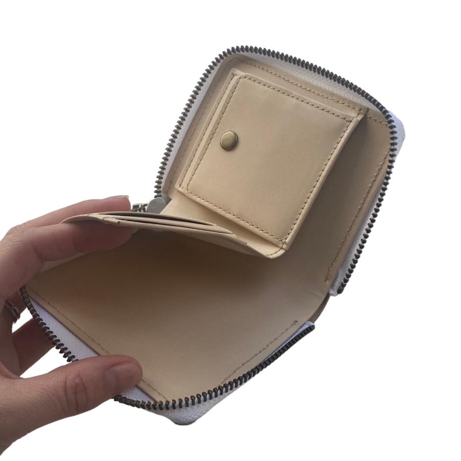macromauro(マクロマウロ) / paint wallet O(2つ折り財布/WHITE