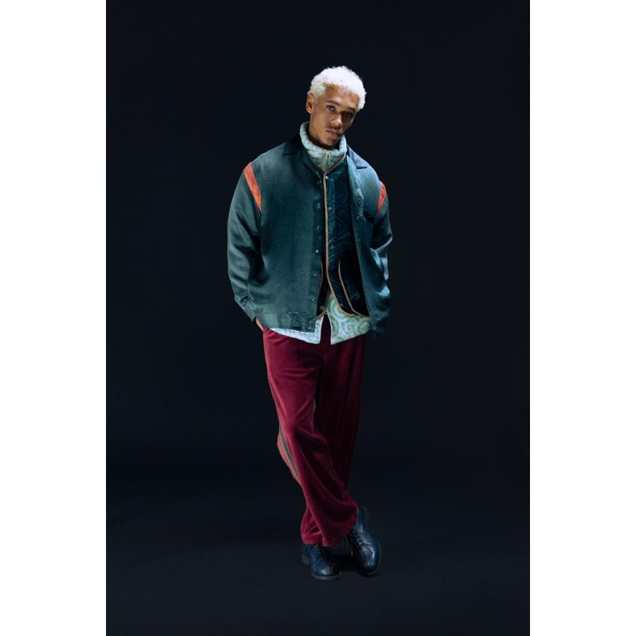 TUITACI(ツイタチ) / HEAVY OZ VELOUR LINED PANTS (BURGUNDY) : Proof 