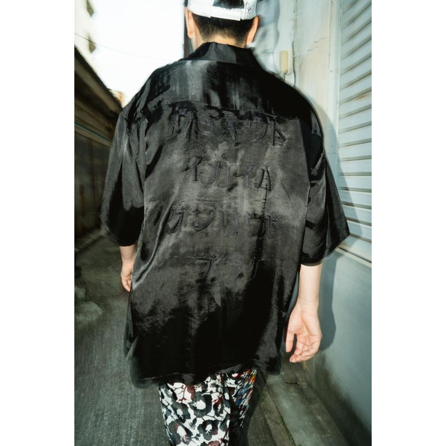 ツイタチ　TUITACI TUITACI(ツイタチ) / VINTAGE SATIN BOWLING SHIRTS (BLACK) : Proof