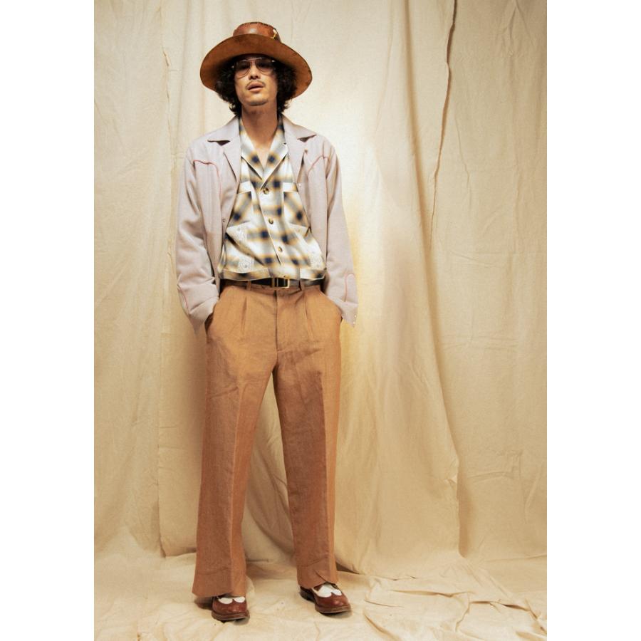 TUITACI(ツイタチ) / WEATHER CLOTH TROUSER (BROWN) : Proof Of Power 