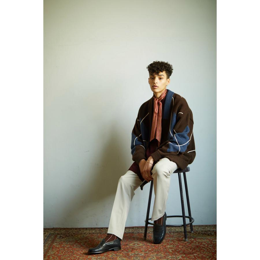 TAUPE TAUPE(トープ) / ストレインアーガイルカーディガン (BROWN