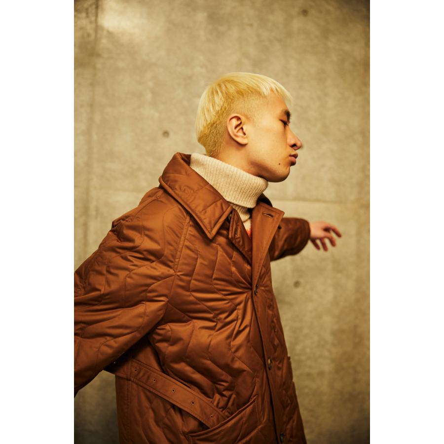 TAUPE TAUPE(トープ) / ウェーブキルトオフセットステンコート (CAMEL