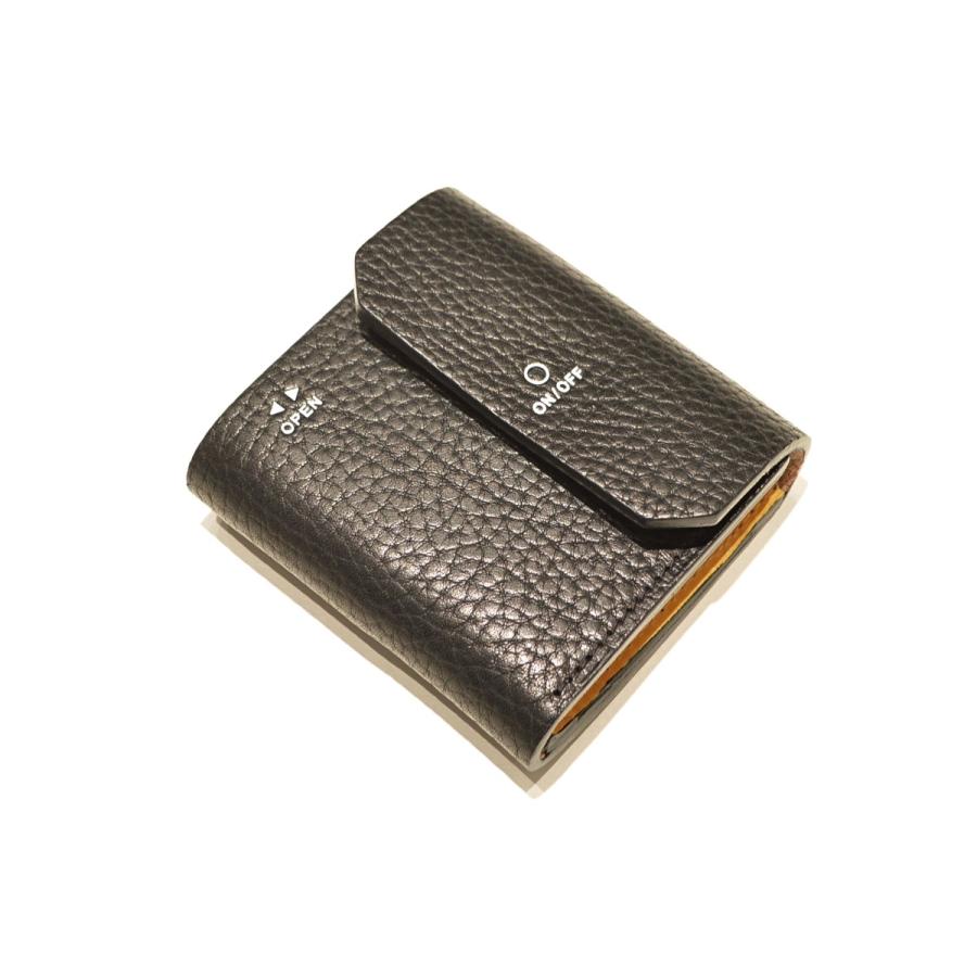 macromauro(マクロマウロ) / WORDING WALLET (BLACK : 2つ折り財布 