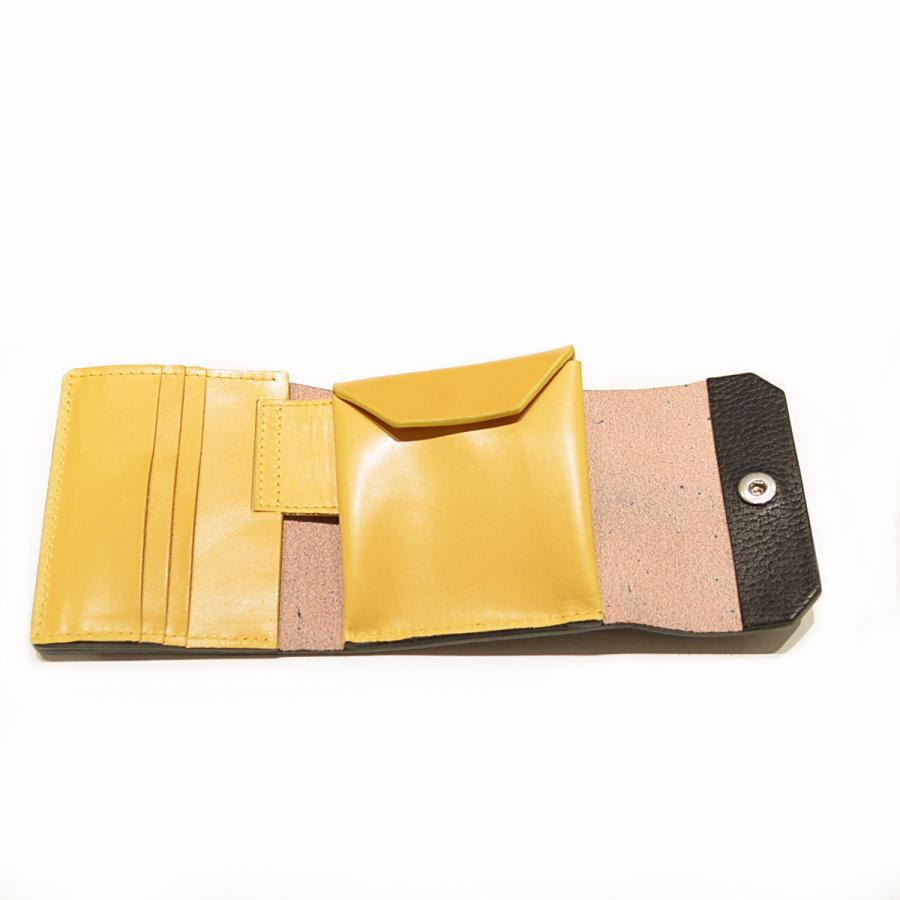 macromauro（マクロマウロ） / WORDING WALLET (BLACK : 2つ折り財布