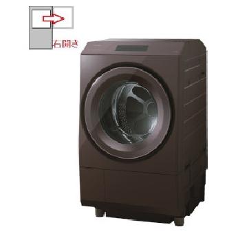 送料別】TOSHIBA（東芝）:ZABOON TW-127XP4R 【右開き】ドラム式洗濯 