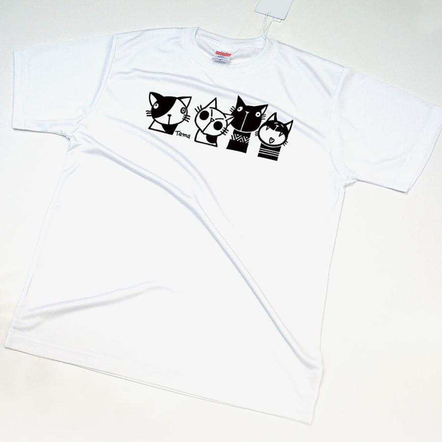 かわいいネコTシャツ レッド (猫・キャット)｜popart｜02