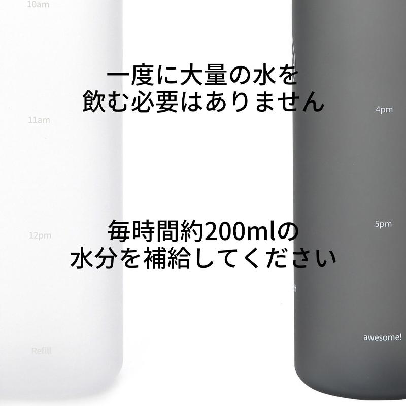 水筒 トライタン ウォーターボトル 650ml 水筒 ボトル SNS話題 飲み時間 目盛り はあちゅう 650ミリリットル｜popberry｜08