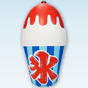 激レア 共石 デリスくん 特大 バルーンポップ エアーポップ 当時物 エアーPOPバルーン 「かき氷」 | POP風船 氷 : ポップギャラリー Yahoo