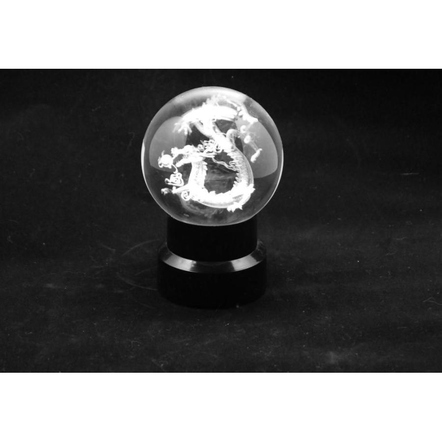 水晶玉 クリスタルガラスイルミネーション 龍玉（小） 