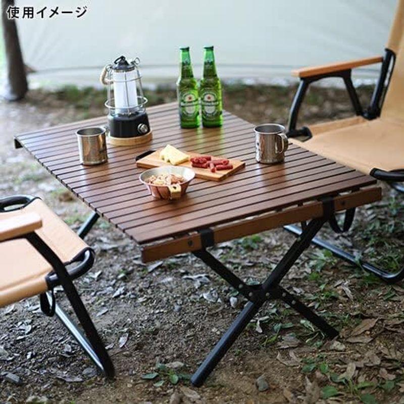 クイックキャンプ　X脚 ウッドローテーブル 90×60cm X脚 ウッドロールローテーブル 90×60cm ｜商品｜QUICKCAMP