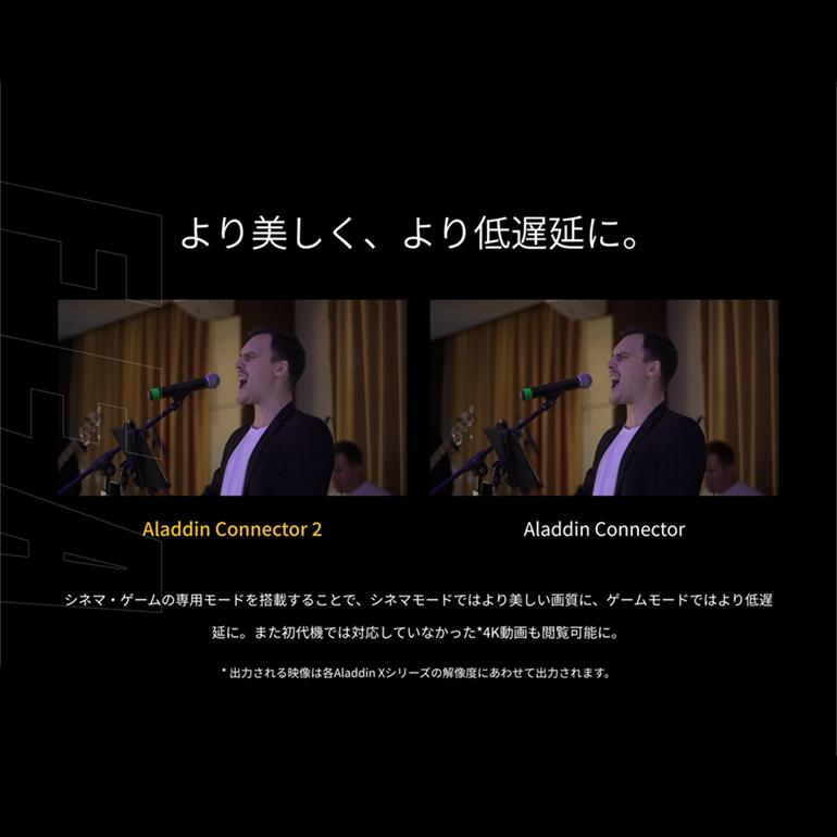 Aladdin X ワイヤレスHDMI Connector 2 単品 大画面 家庭用 Aladdin X ワイヤレスHDMI Connector 2 単品 大画面 家庭用