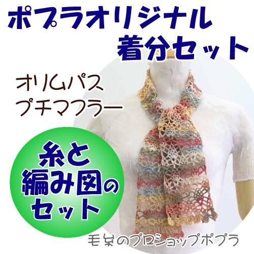 プチマフラー 編み図付 編み物キット 4 Fh17ss 2 2 毛糸のプロショップポプラ 通販 Yahoo ショッピング