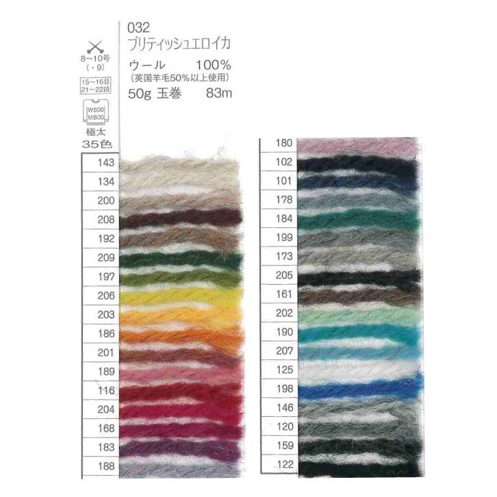 毛糸 ポイント7倍 極太 032 パピー ブリティッシュエロイカ 色番101