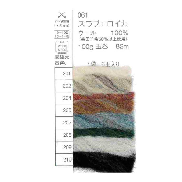 毛糸 超極太 パピー 061 スラブエロイカ 1玉 毛 ウール 毛糸のポプラ