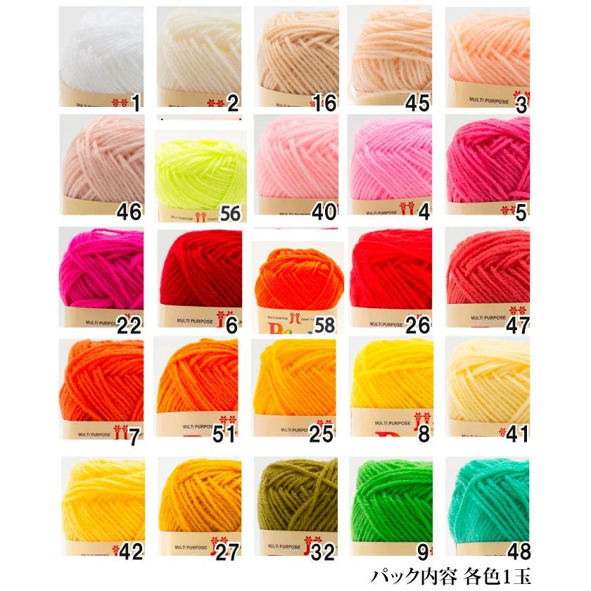 編み物 KIT ハマナカ 2023年ピッコロ50色アソートパック 1ケ 秋冬 取寄