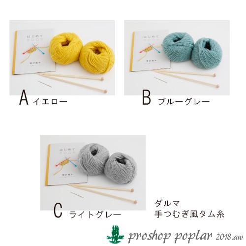 編み物 キット DARUMA 01-874A はじめてキット 棒針編み 1ケ 秋冬 手袋
