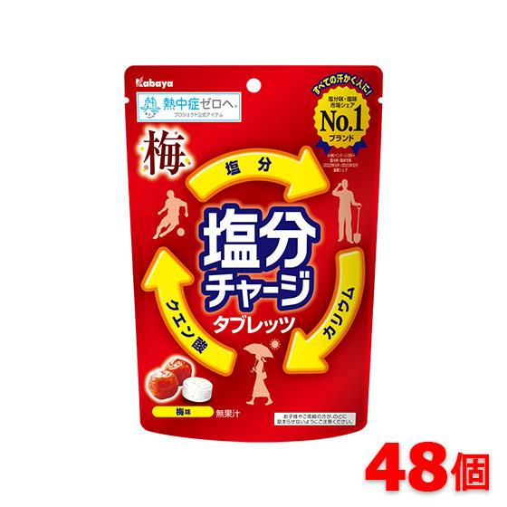 Kabaya カバヤ 塩分チャージタブレッツ 梅 6袋×8箱（計48袋セット