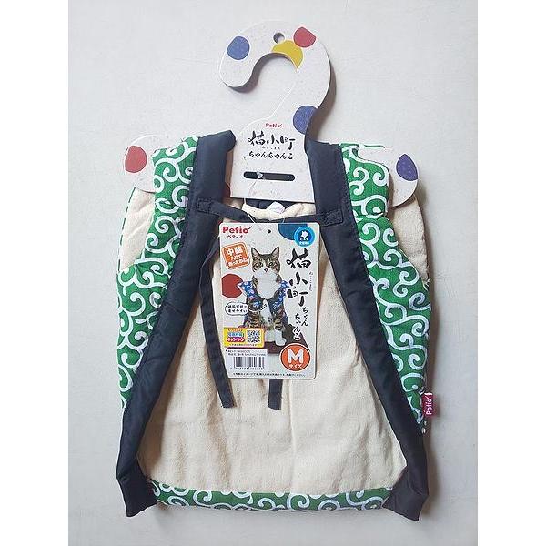 在庫処分品 ペティオ 猫小町ちゃんちゃんこ Mサイズ 背丈 ３３ｃｍ 唐草 全猫種用 グリーン 64 以上節約 胴回り ３２ ４1ｃｍ