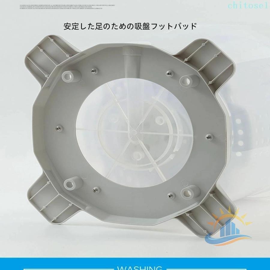 手動洗濯機 反転水流 電源不要 洗濯機 洗い 脱水 小型 手動 別洗い 節約ゾンチー小型洗濯機 脱水機 小型脱水機 簡易 災害 対策 災害対策 手回し 手動式_6