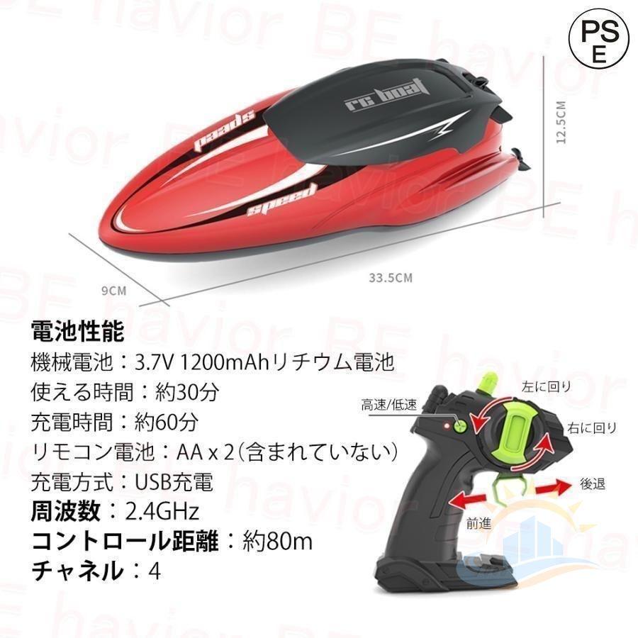 ラジコンボート 高速ボート 防水対策 操作時間30分 ダブルモーター