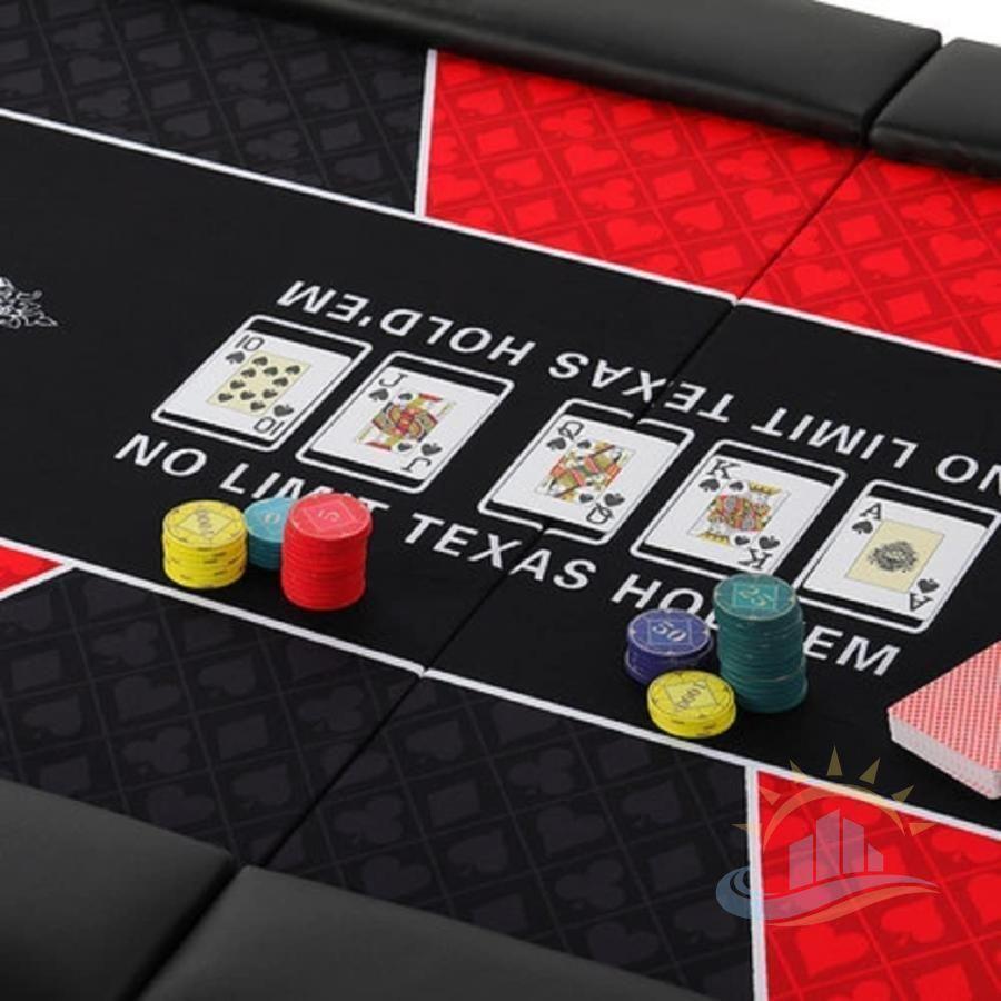 ポーカーテーブル ポーカーマットテキサス 付き200X100CM