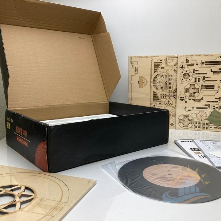 立体パズル 木製パズル 蓄音機 レコード 誕生日 入学祝い 知育玩具