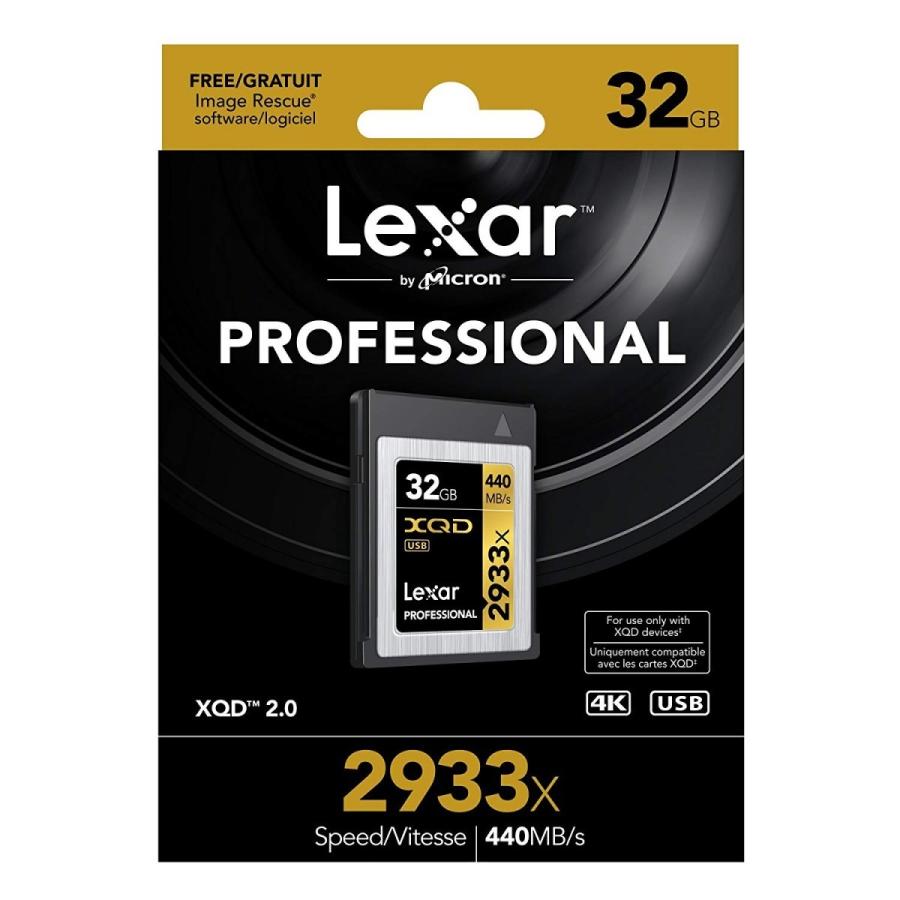 Lexar Professional 2933x XQD 2.0カード 32GB LXQD32GCRBJP2933