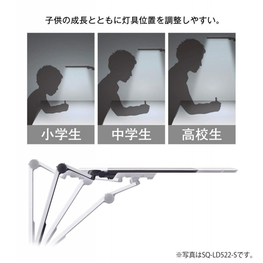 パナソニック LEDデスクスタンド 置き型 シルバー SQ-LD523-S : ポッポ 