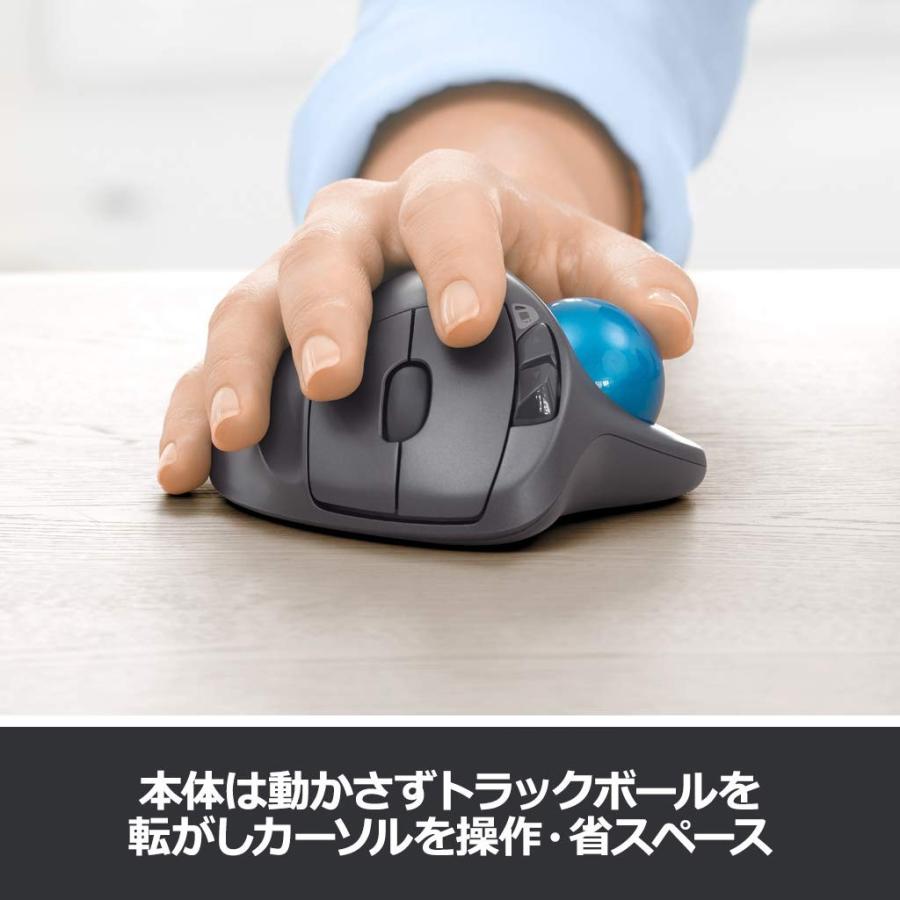 ロジクール ワイヤレスマウス トラックボール 無線 SW-M570 Unifying 5