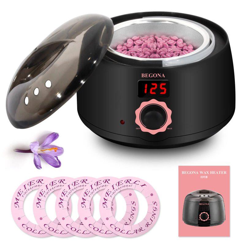 BEGONA ワックスウォーマー 脱毛ワックス waxウォーマー サロン用品 セルフ脱毛セット 日本語説明書付き 肌に無損 顔/全身使える