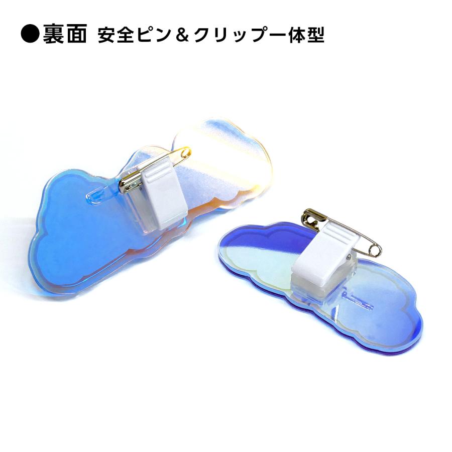 サークル主/売り子アクリルバッジ クリップ ポプルス ポプ猫 即売会