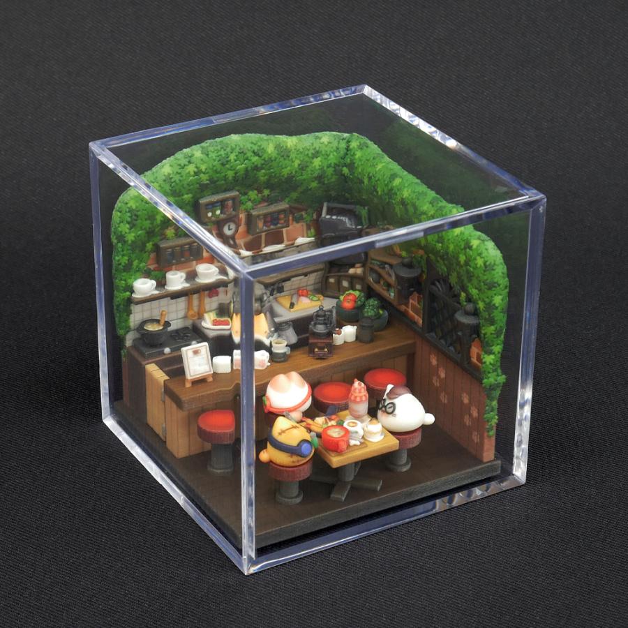 ポプ猫お店ヴィネット-カフェ- フィギュア 3Dプリント : ポップルート