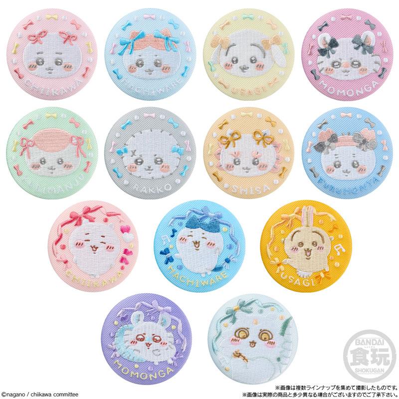 6袋販売 ちいかわ 刺繍缶バッジビスケット2 (食玩)[バンダイ