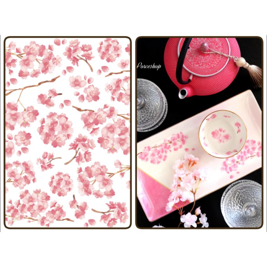 白磁用】桜転写紙 チェリーブロッサム サクラ さくら 和柄 白磁用】桜転写紙 チェリーブロッサム サクラ さくら 和柄