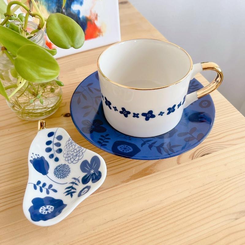 ポーセラーツ 転写紙 【白磁用】北欧風 フラワー＆リーフ転写紙