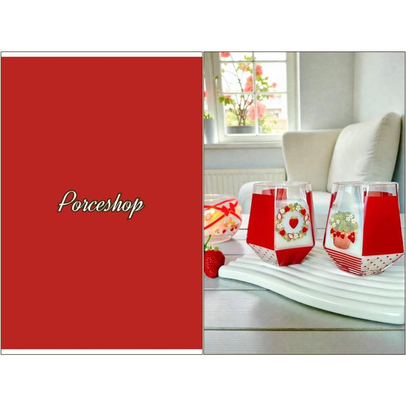 ポーセラーツ 転写紙 【ガラス用】単色転写紙 レッド A4サイズ